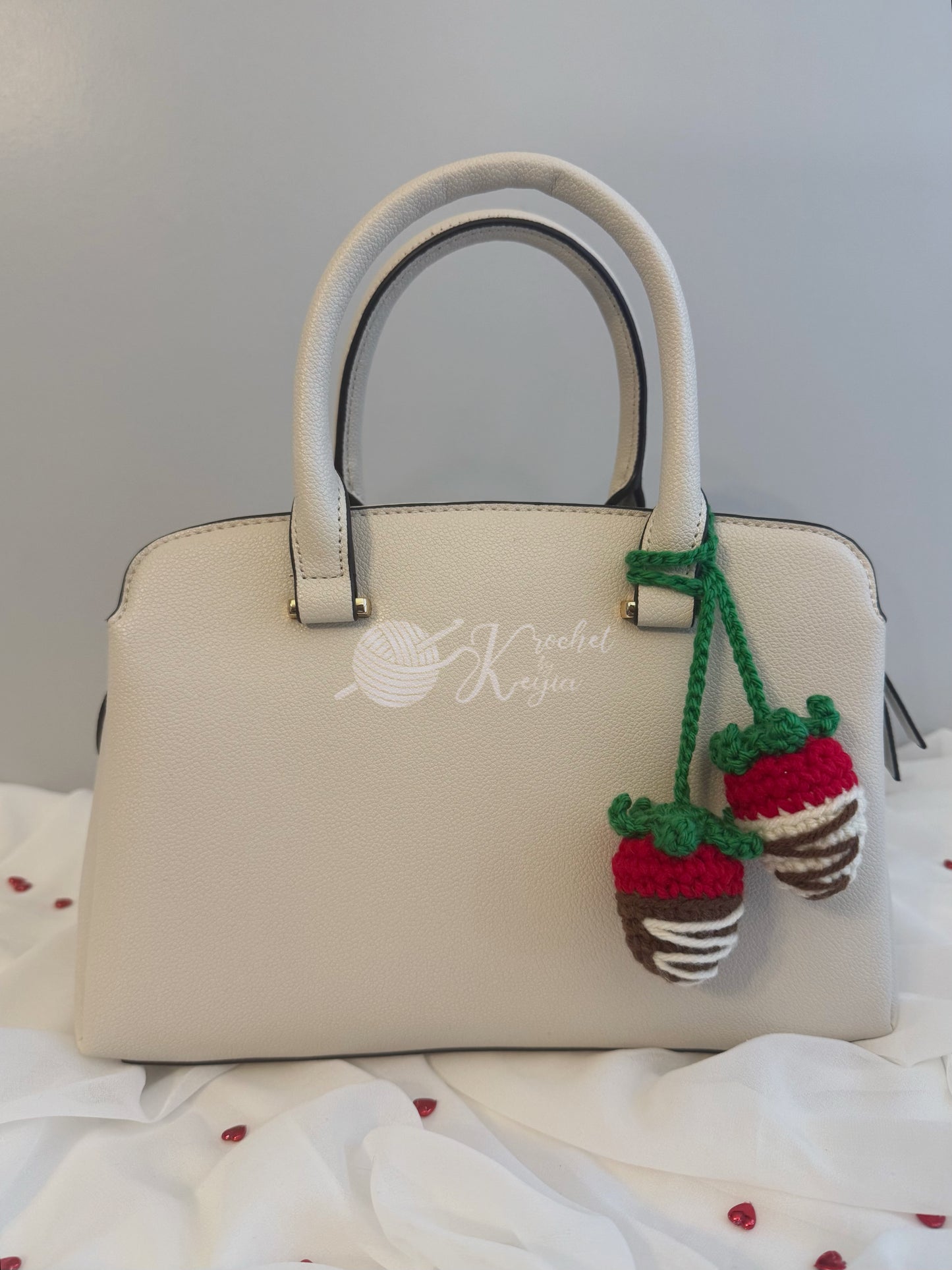 Chocolate-Covered Strawberries Bag Accessory
